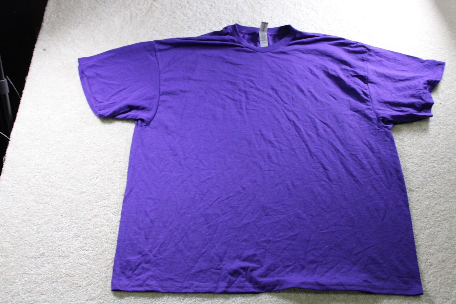 Gildan Shirt Mens 2XL Purple DryBlend Short Sleeve Tee Crewneck Casual Basic 2X