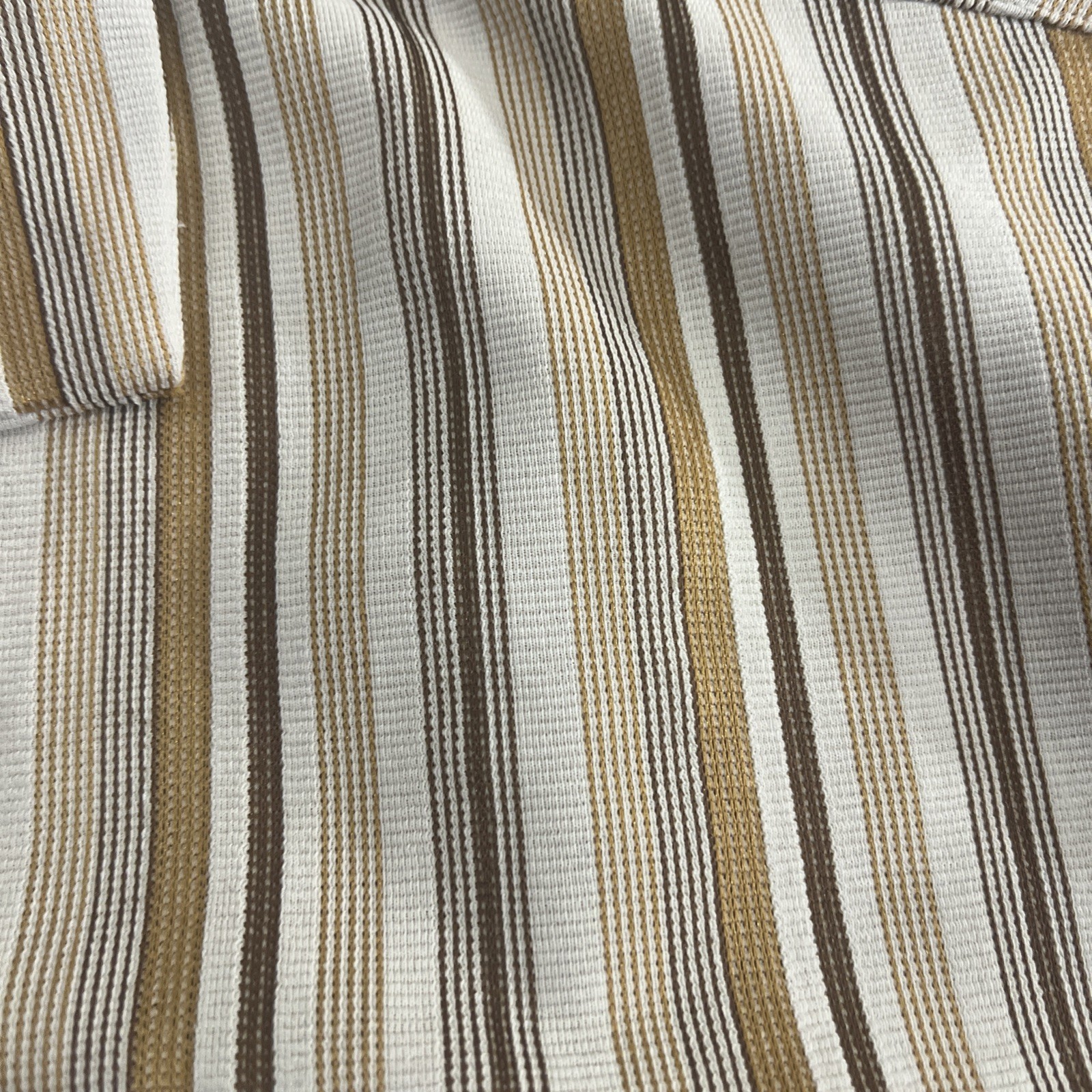 Dr Social Club Men’s 5X Casual Button Up Shirt Brown Striped Poly/spandex Blend