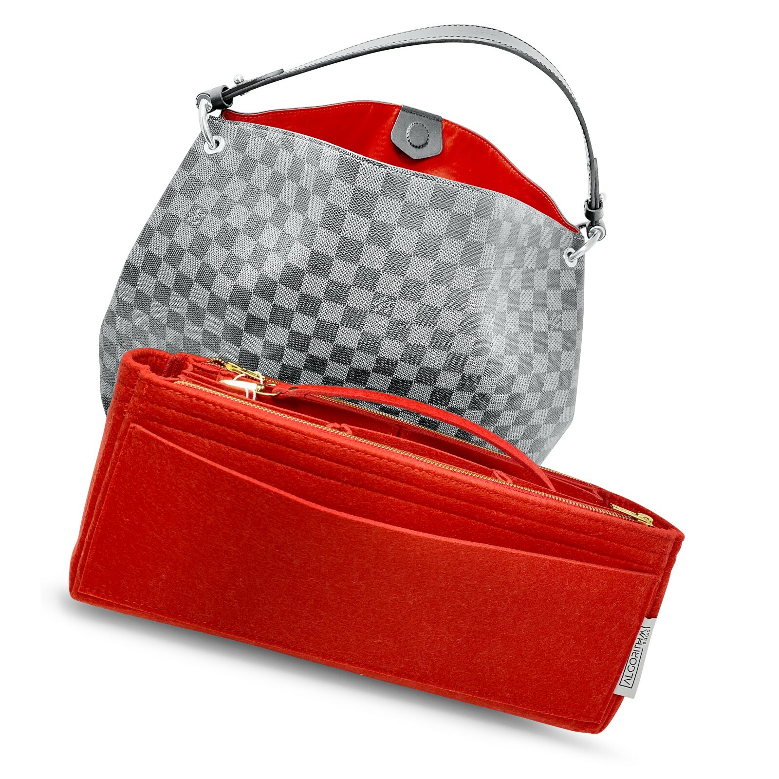 AlgorithmBags® for LV Graceful MM PM Purse Organizer Insert Shaper/Liner/Divider