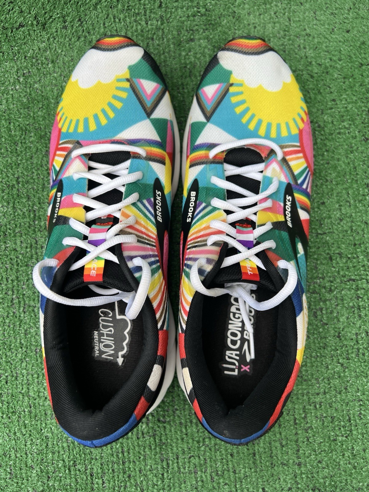 Brooks Trace 2 Shoes Lisa Congdon Running Pride Gym Sneakers Men’s Size 11.5D