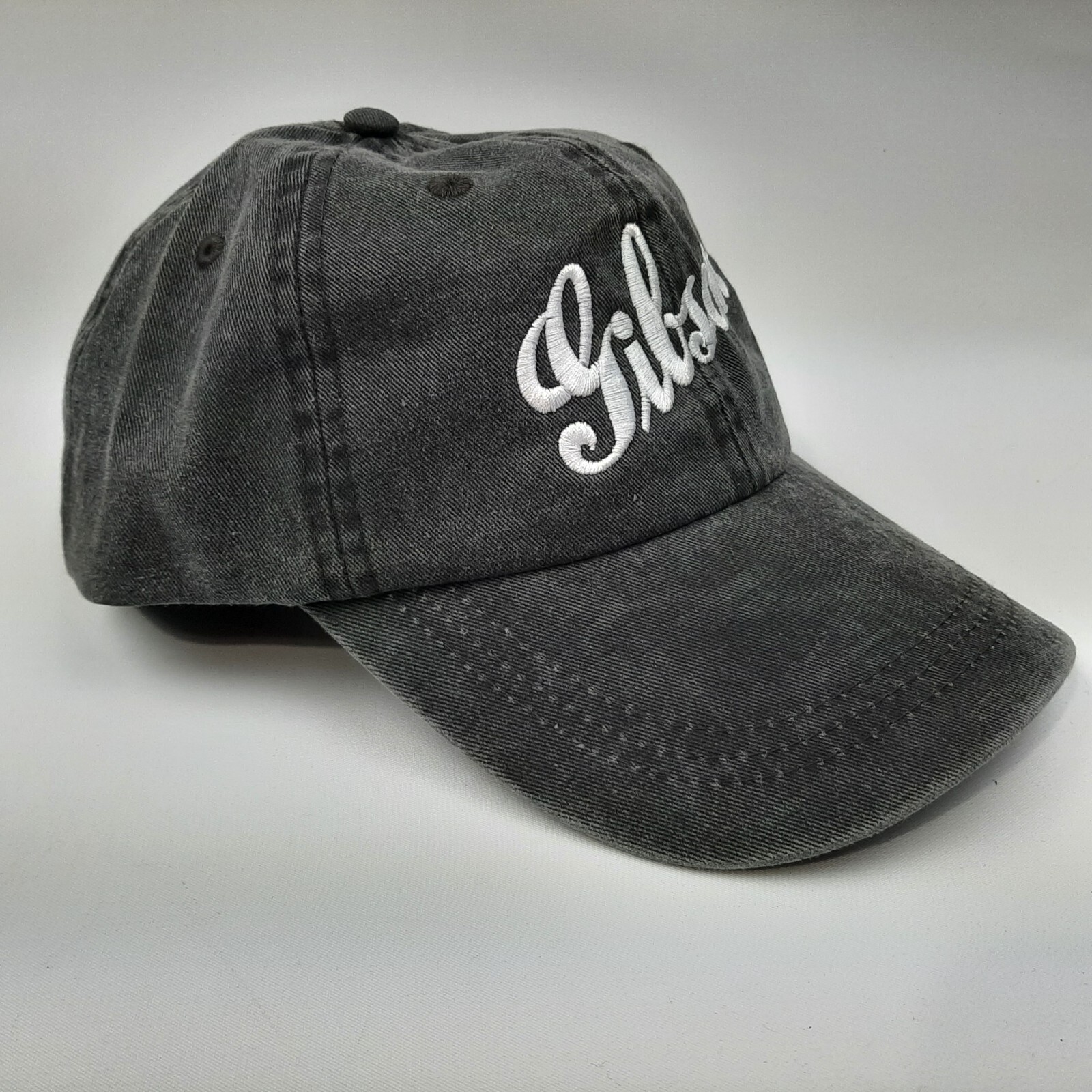 Gibson Guitars Low Profile Baseball Dad Hat Cap Buckle Gray Cotton Embroidered