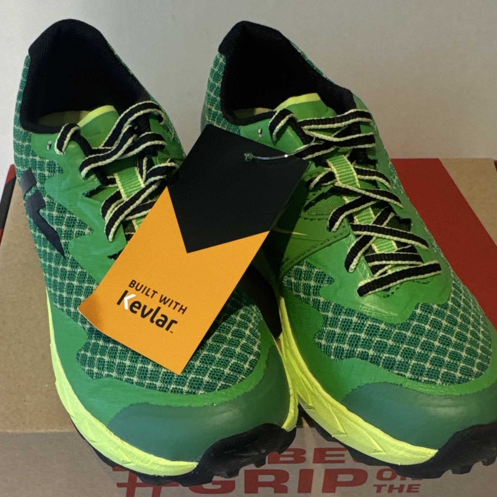 VJ Ultra Green Yellow Black Lightweight made with Kevlar Low Top Sneaker Women