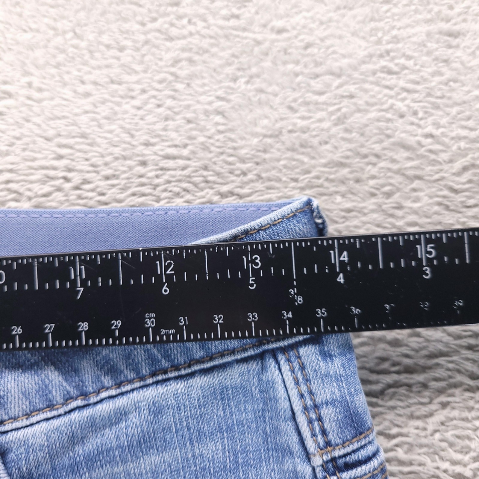 Democracy Jeans Womens 2 Blue High Rise Straight Ab Solution Stretch