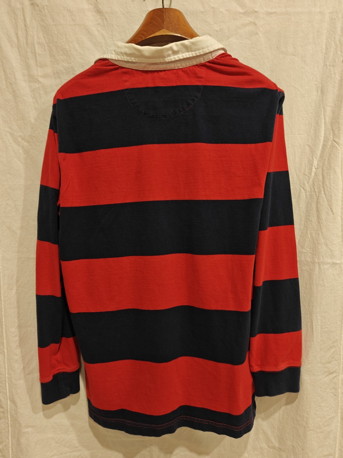 Vtg Chaps Navy And Red Classic Rugby Shirt Mens Large Colorblock 90s Y2k Preppy