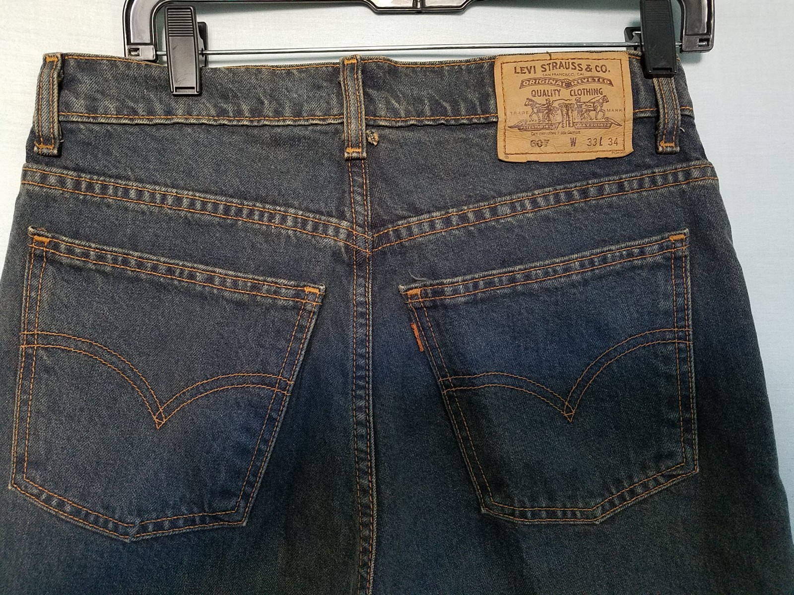  New Levi’s Strauss Men’s Jeans 607 Blue 