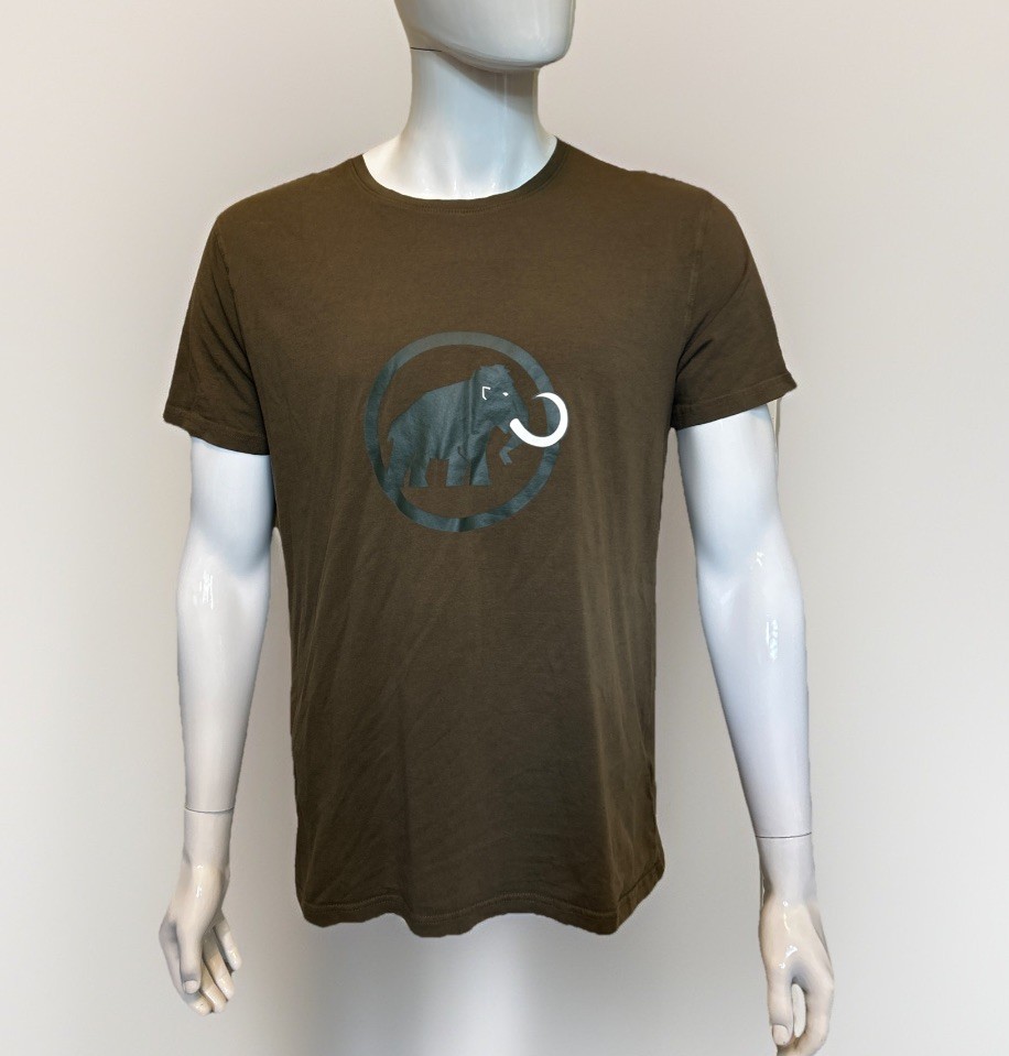 Mammut Core Classic T-Shirt Brown Circular Mammoth Graphic Men’s Medium