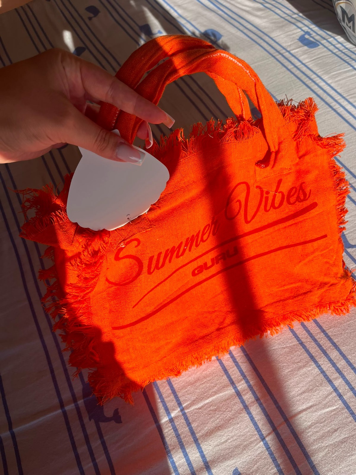 Summer Vibes by Guru Handbag – Size 32x25x11cm – Orange – New