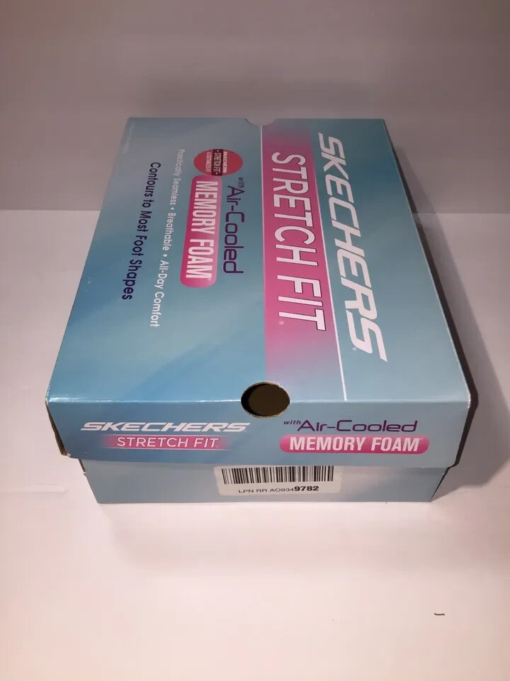 Empty SKECHERS Stretch Fit with Air-Cooled Memory Foam Turquoise Blue *Box Only*