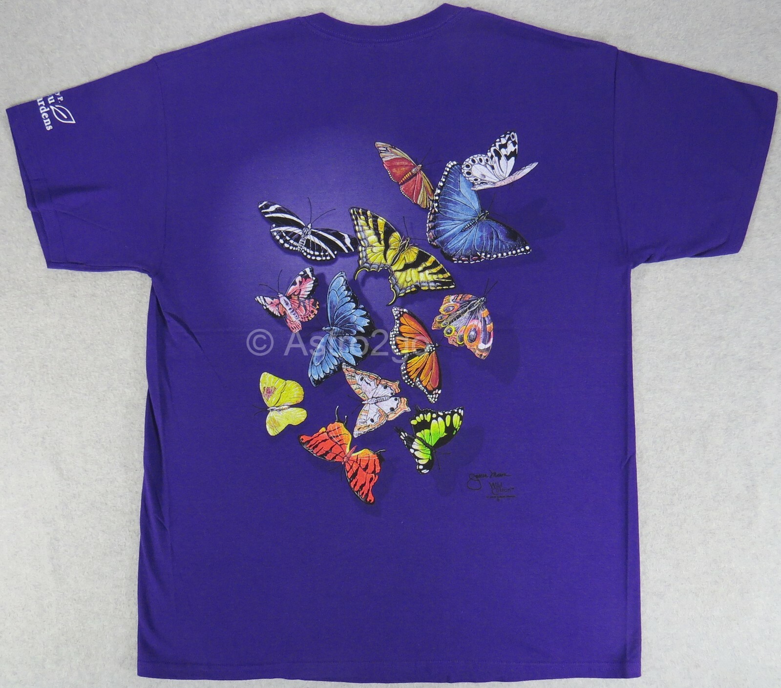 BUTTERFLY SPLASH-Butterflies Insects Bugs Nature Science 2 sided T shirt S-2XL