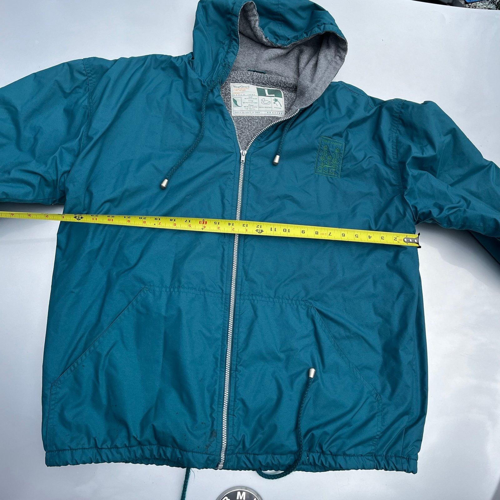Vintage WearGuard great gardens of Oman Hooded zip up jacket