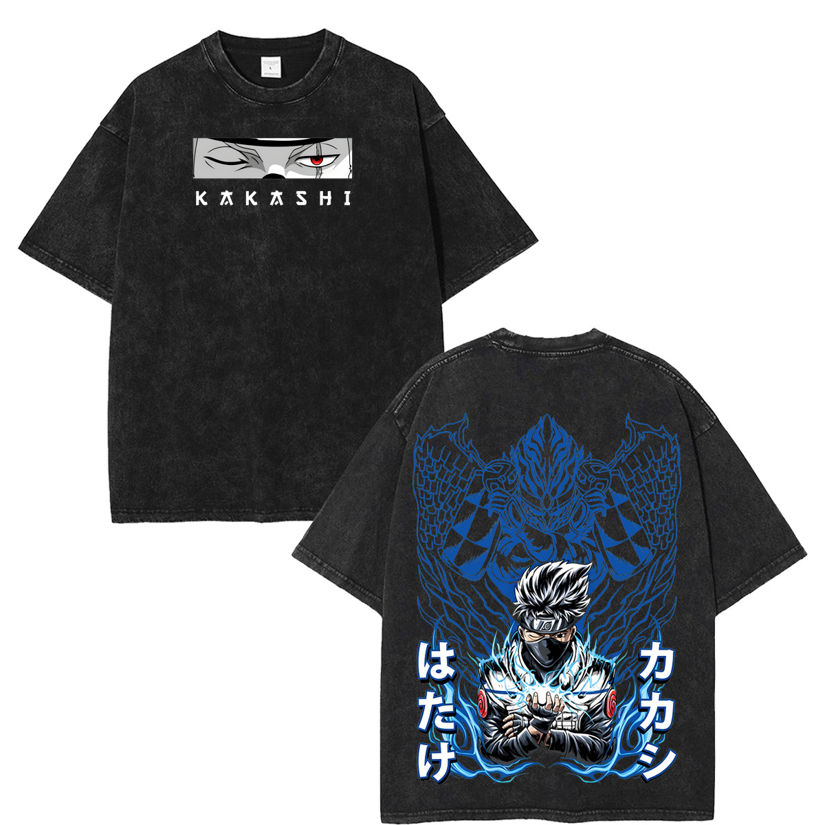 Kakashi Hatake Naruto Vintage Anime Graphic T Shirt Manga Tee