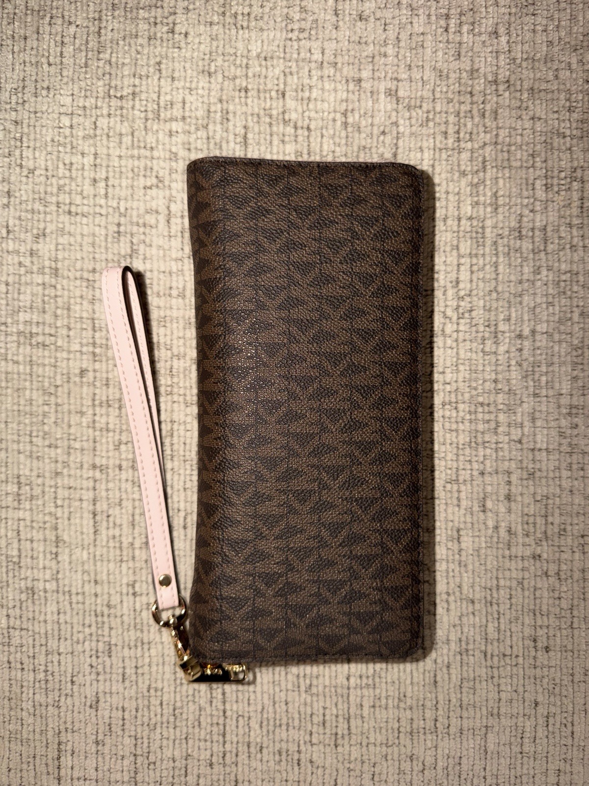 Michael Kors Wristlet Wallet Brown/Pink