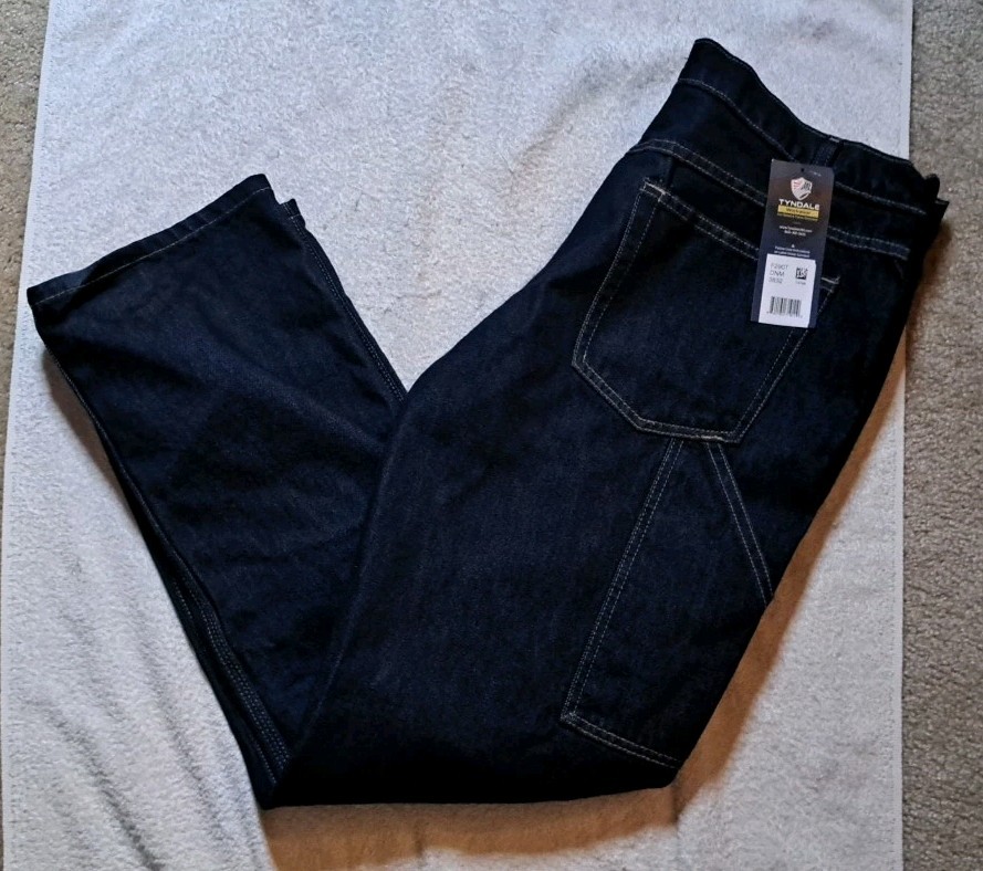 Tyndale FR Flame Resist F290T Relaxed Fit Denim Carpenter Jeans Men’s 38×32