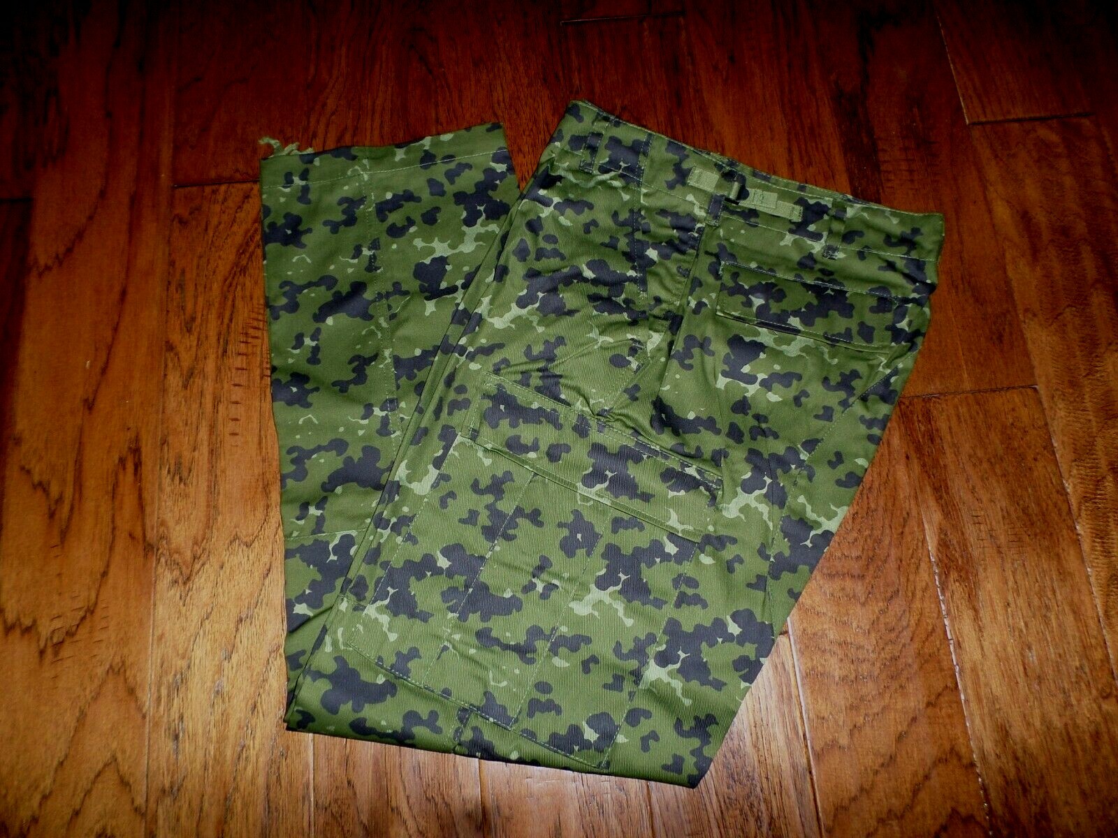 DANISH MILITARY CAMOUFLAGE BDU PANTS MILITARY CARGO 6 POCKET FATIGUE TROUSERS
