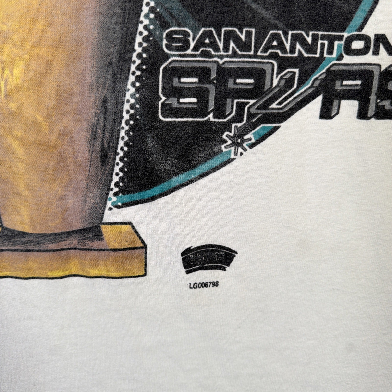 Vintage San Antonio Spurs Shirt 2XL White 90s Basketball NBA Finals 1999 Sports