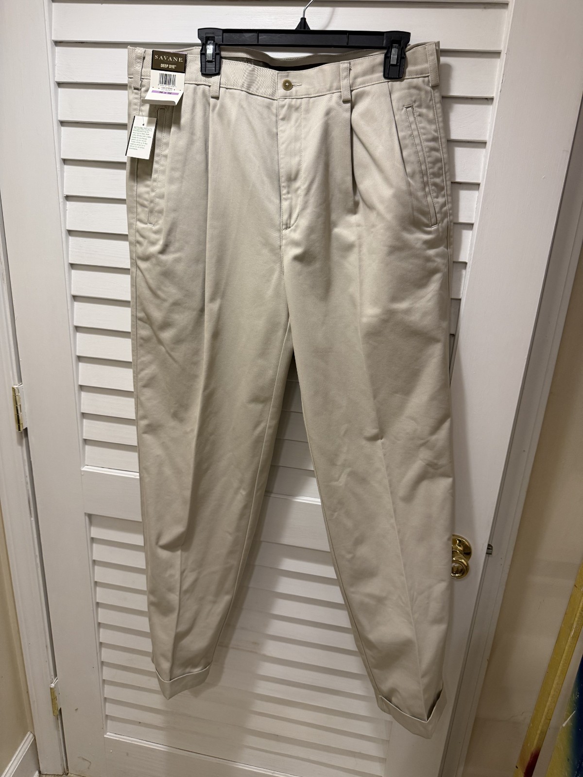 NWT Men’s Savane Khaki Pants 38 x 32