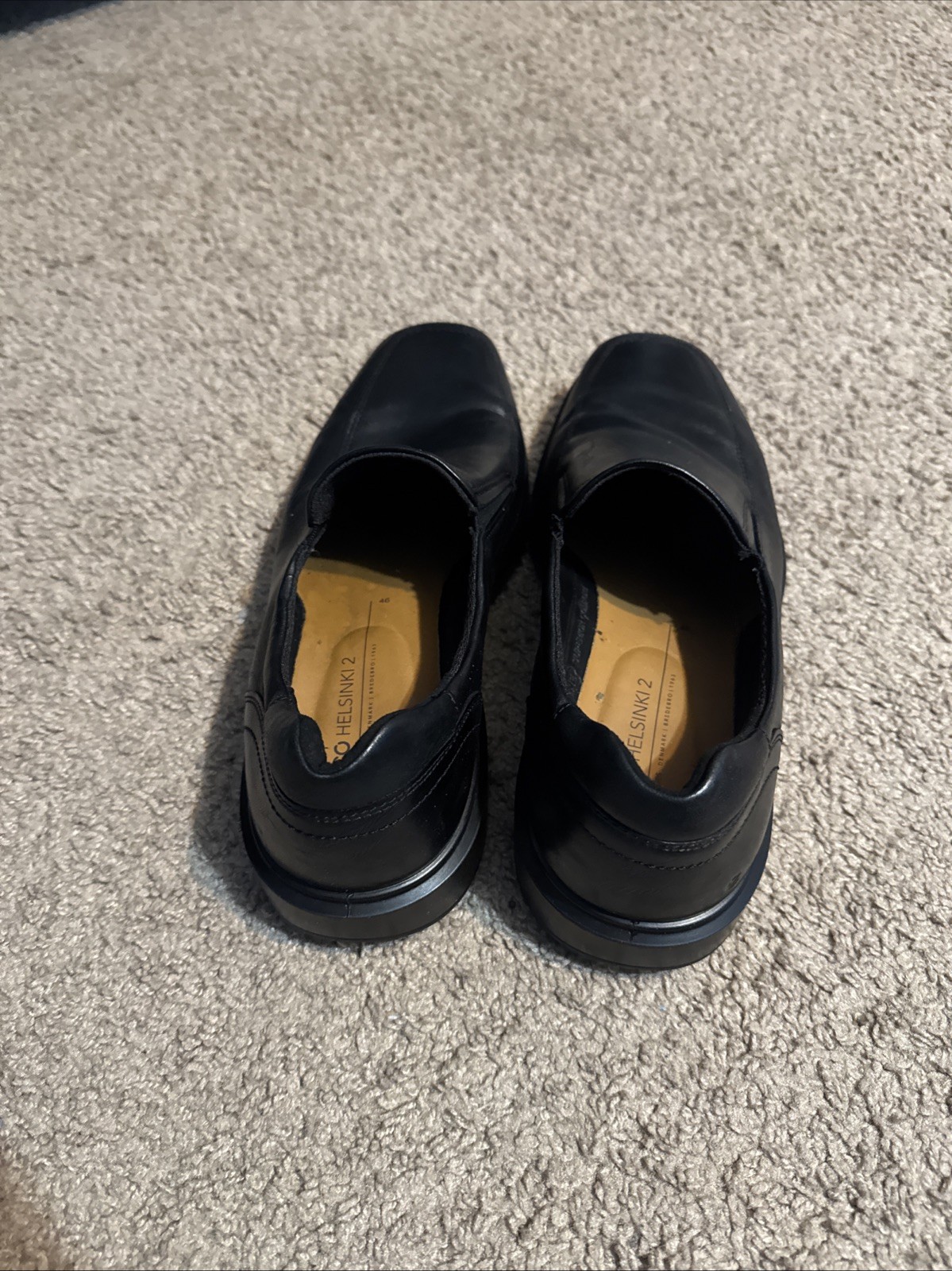Ecco Helsinki 2 Mens Black Slip On Size 12 Mens US EU 46