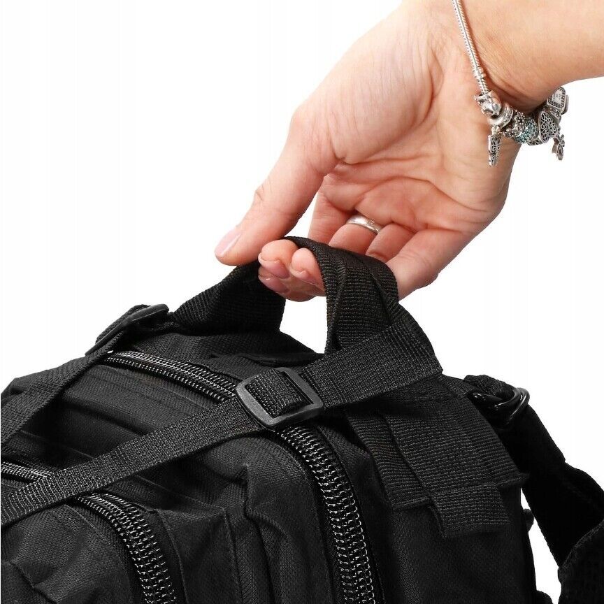 30L Outdoor Military Tactical Backpack Rucksack Camping Hiking Travel Bag Black