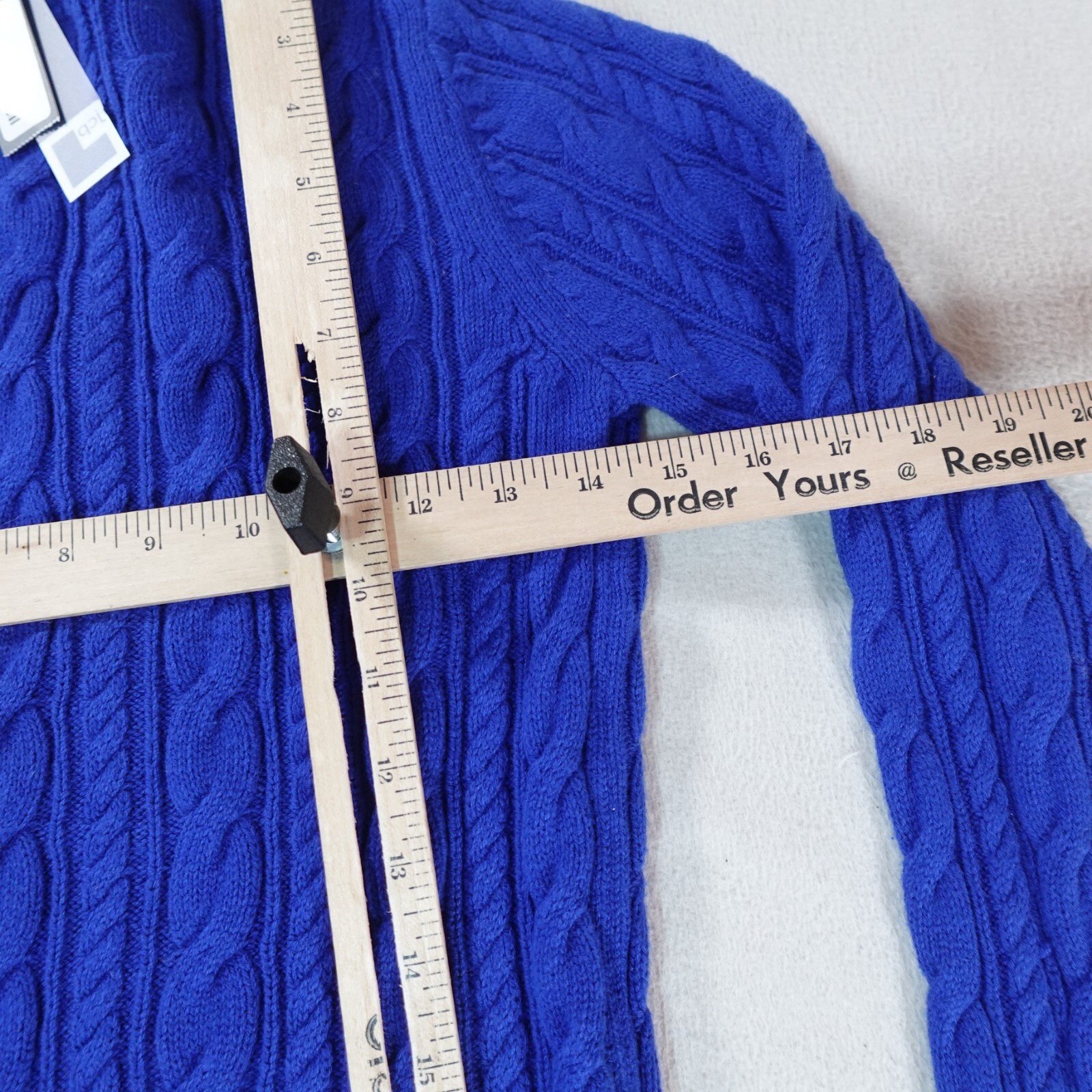 Vintage Jcpenny Sweater Womens Small Blue Fisherman Knit Pullover Outdoor Top