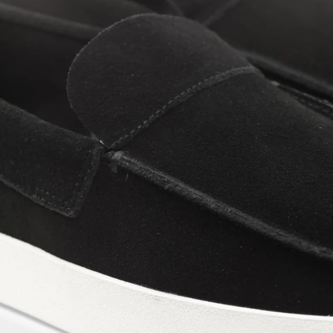 Saint Morta Men’s Hemisphere Slip On Loafers Size 8 Black White Suede NIB