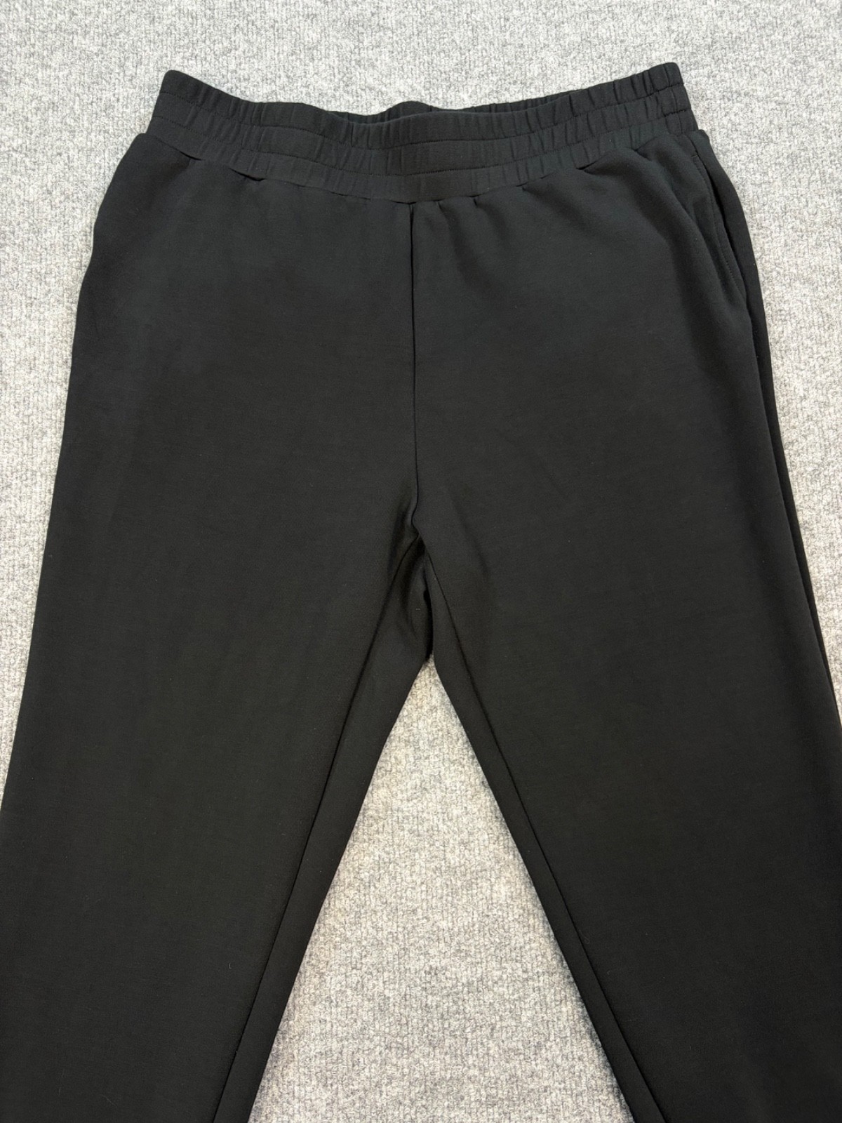 Varley Doublesoft Jogger Pants Womens XL Black Athleisure Lounge Pull On Cozy