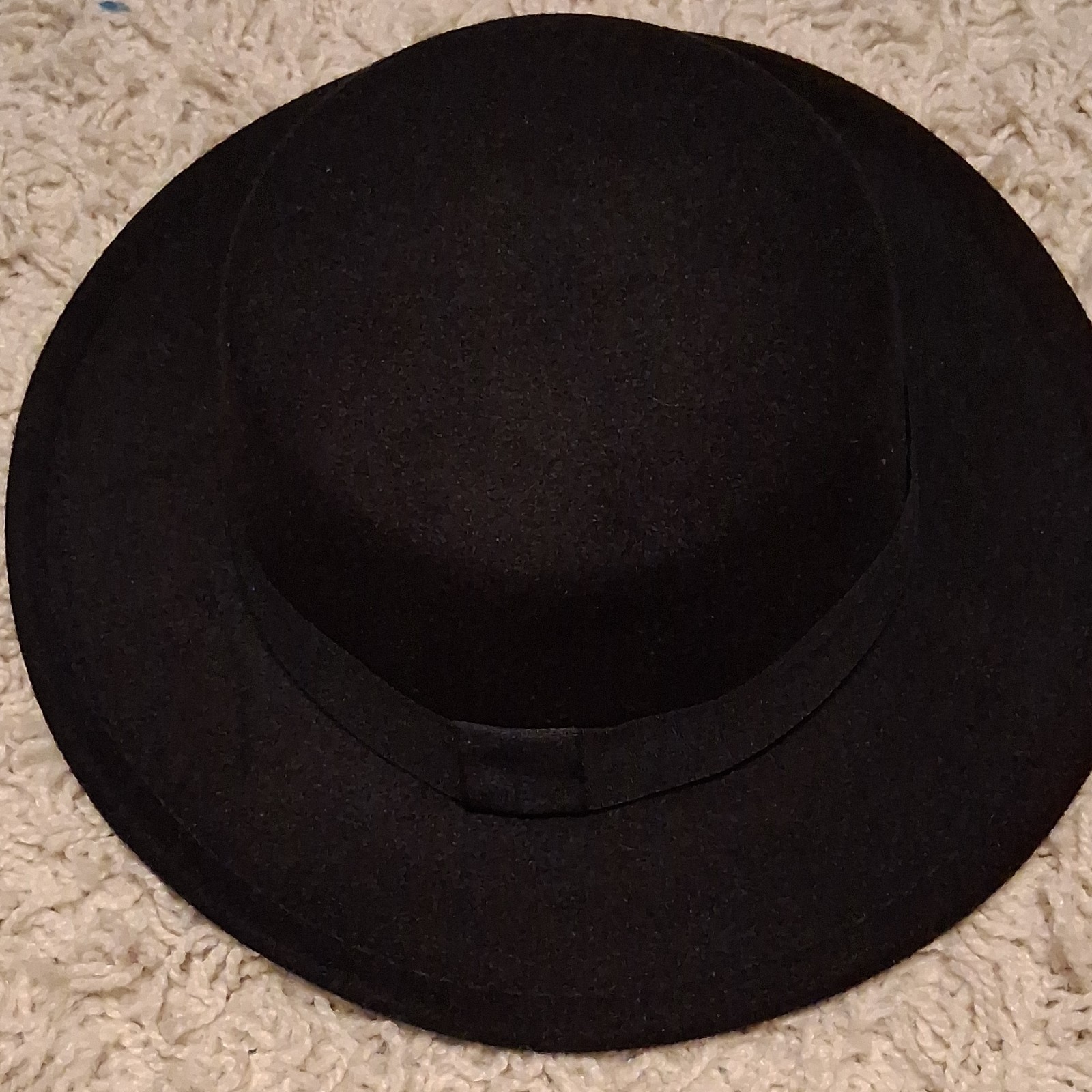 Mens Bucket Hat Black Solid Wide Brim One Size Adjustable Sun Hat