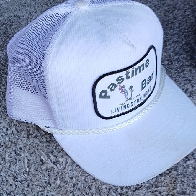 OTTO White Trucker Hat Mesh Back Adjustable One Size “Pastime Bar” Patch