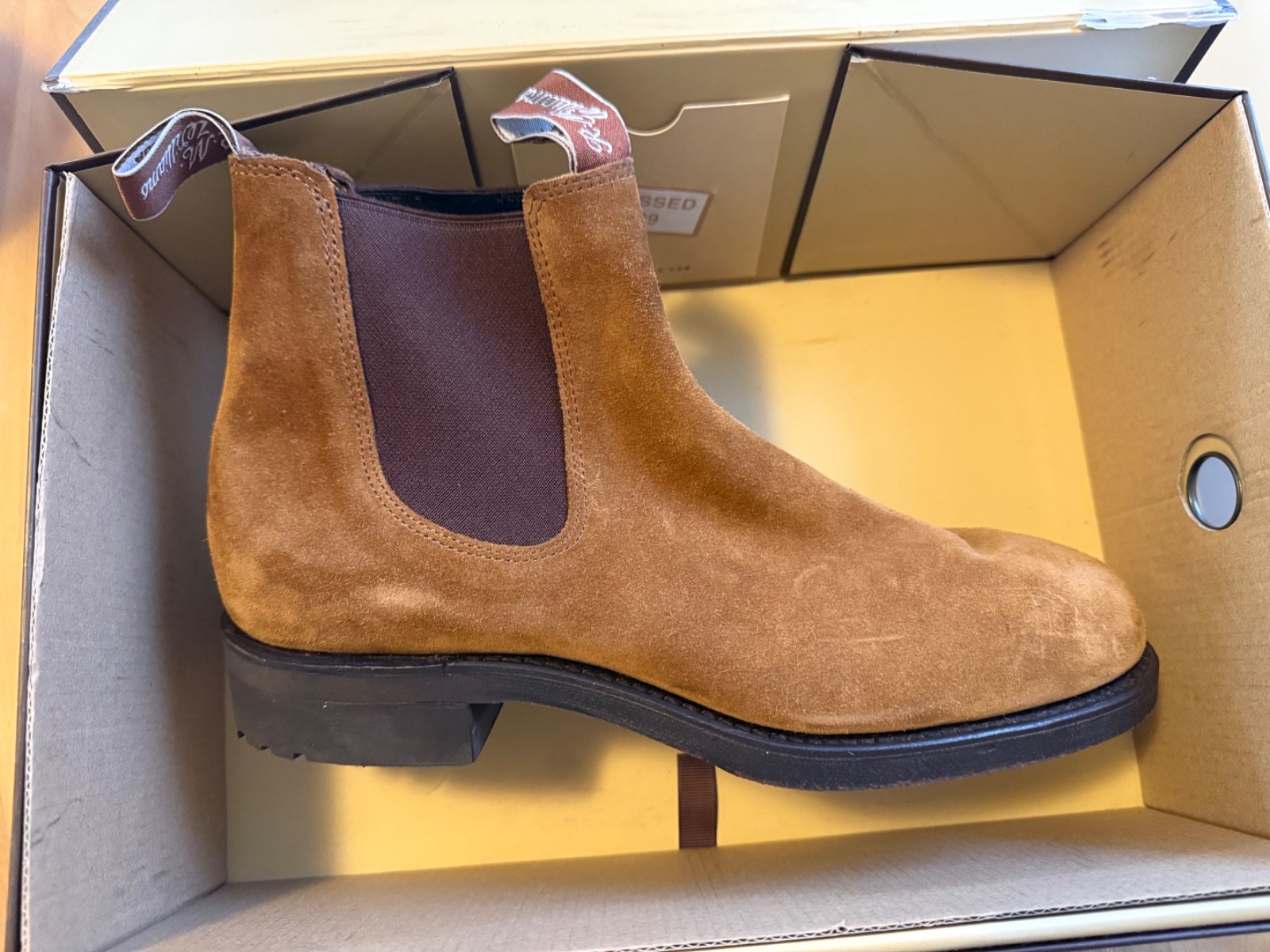 RM Williams Gardener Tobacco Suede