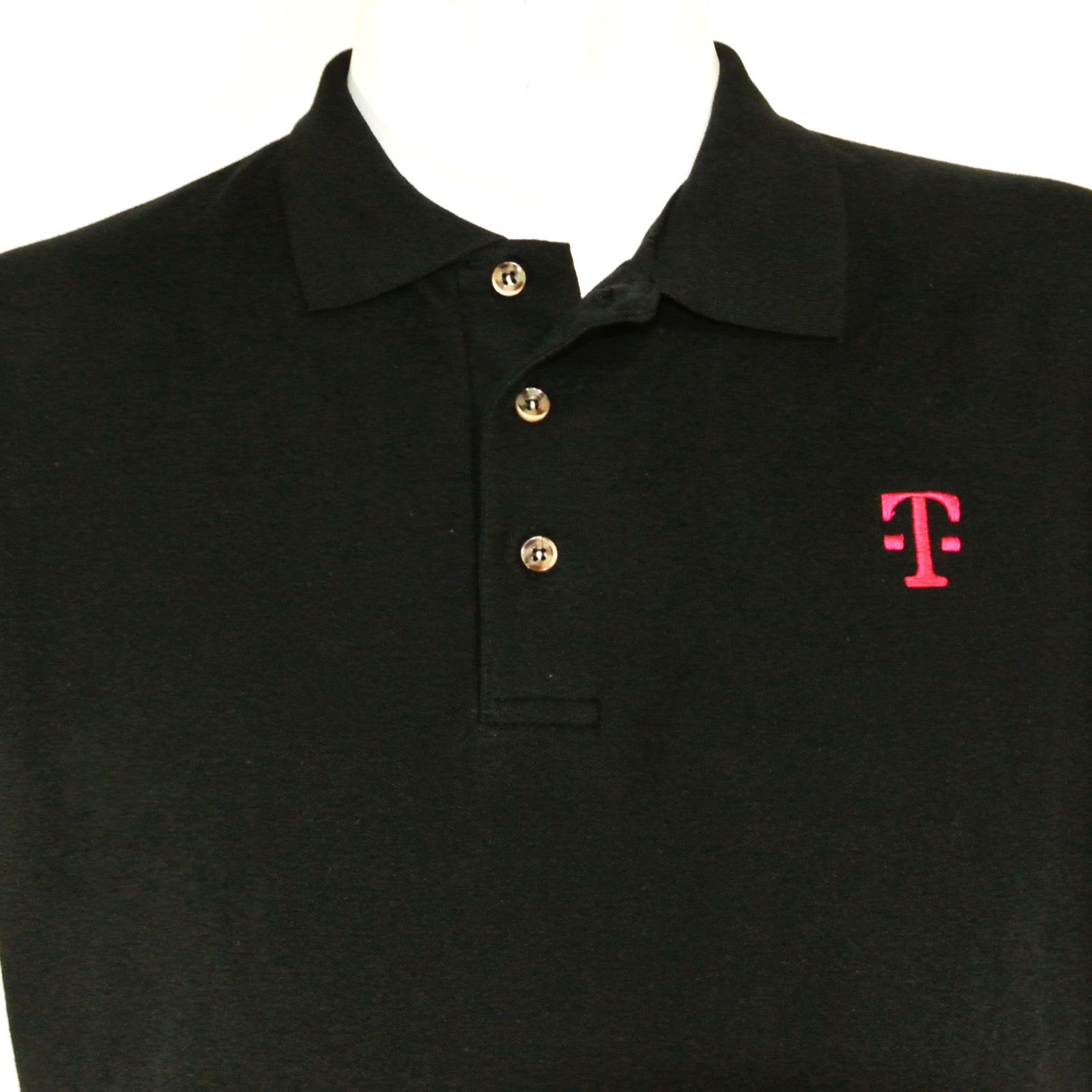 T-MOBILE Communications Tech Employee Uniform Polo Shirt Black Size M Medium NEW