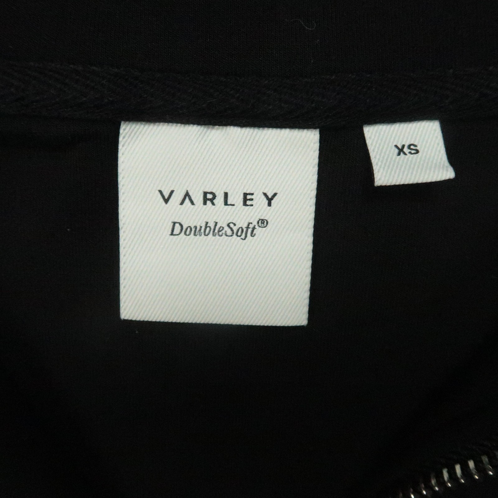 Varley Sweatshirt Womems XS Black Quarter Zip Hawley Half Zip Sweat Double Soft