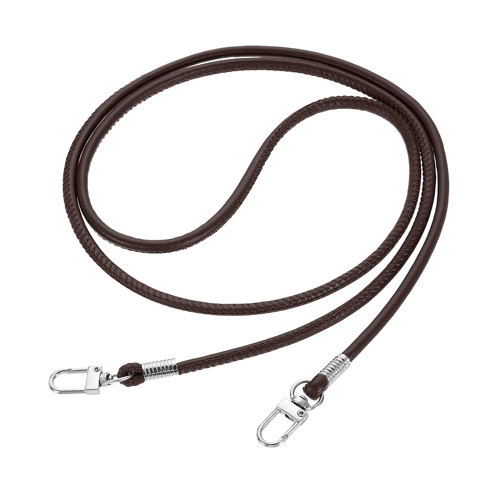 Crossbody Replacement Chain Strap 120cm Thin Soft PU Strap Dark Brown