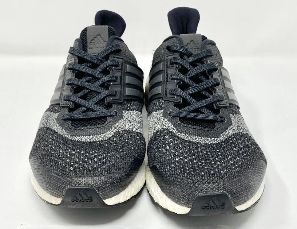 Men’s adidas Ultra Boost ST Black Grey Running Shoes BA7838 sz 7.5