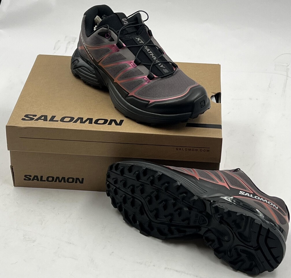 SALOMON XT-PATHWAY 2 IRIDESCENT 477954 BLACK/HOLLYHOCK/PLUM SHOES W6 M5 EU37 1/3