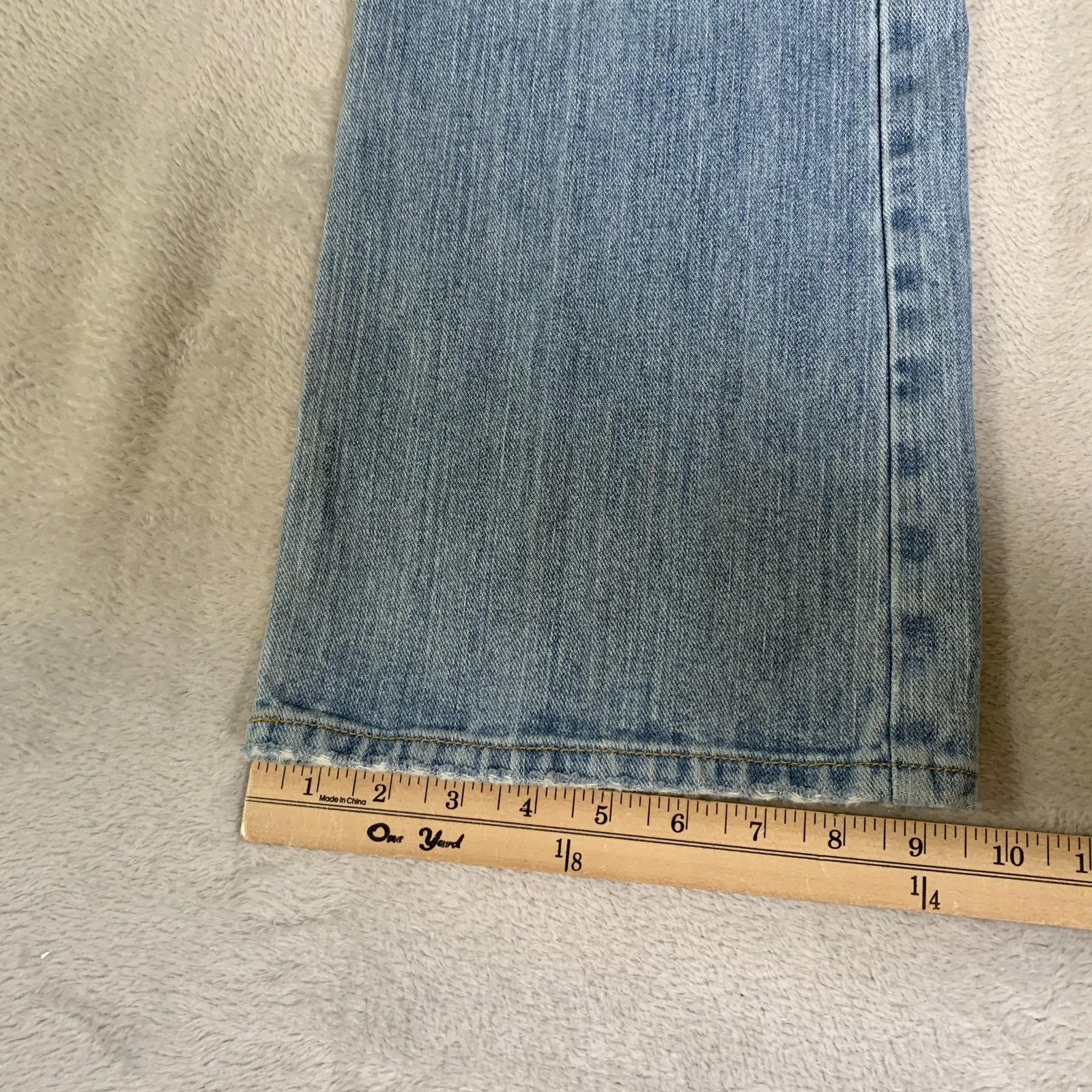 Cinch 003 White Label Rigid Jeans Mens 35×34 Blue Light Wash Stone Bootcut