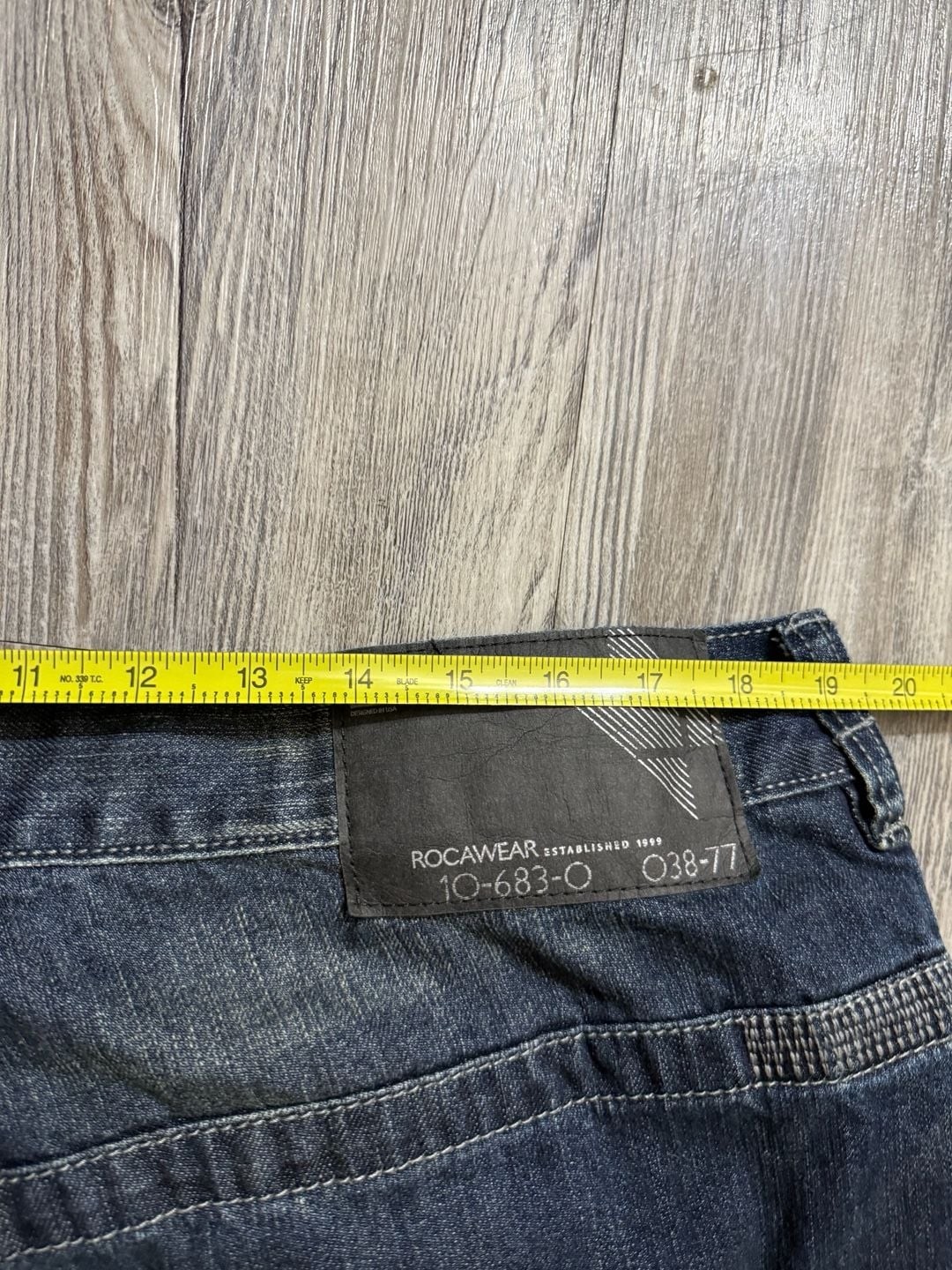 Vintage 2000s Rocawear Original Fit Dark Wash Embroidered Denim Jeans