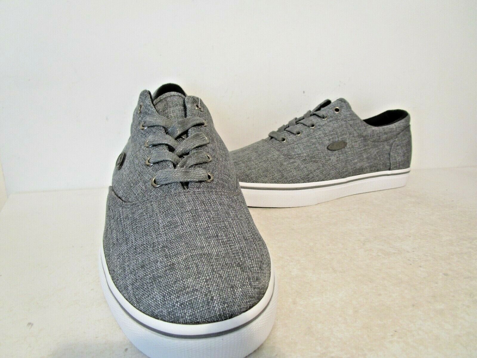 Lugz Mens Vet Casual Denim Canvas Fashion Sneaker Black/White/Charcoal Size 9