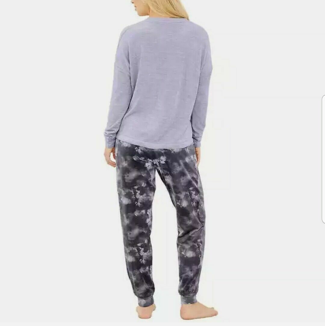 Three Dots 2 Piece Knit Velour Set With Eye Mask E41