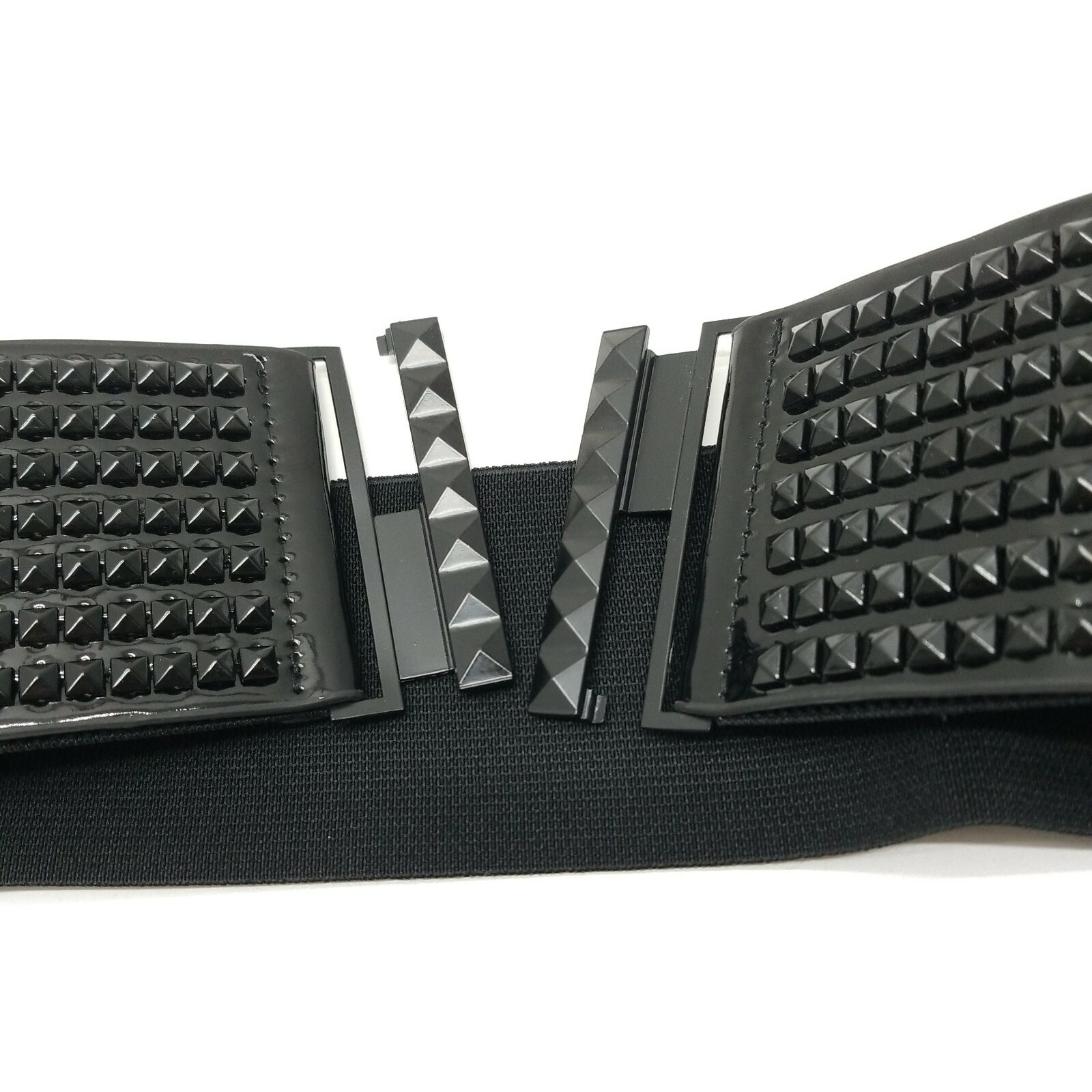 Gothic Lolita Punk Rock Studs Elastic Stretch Black Belt
