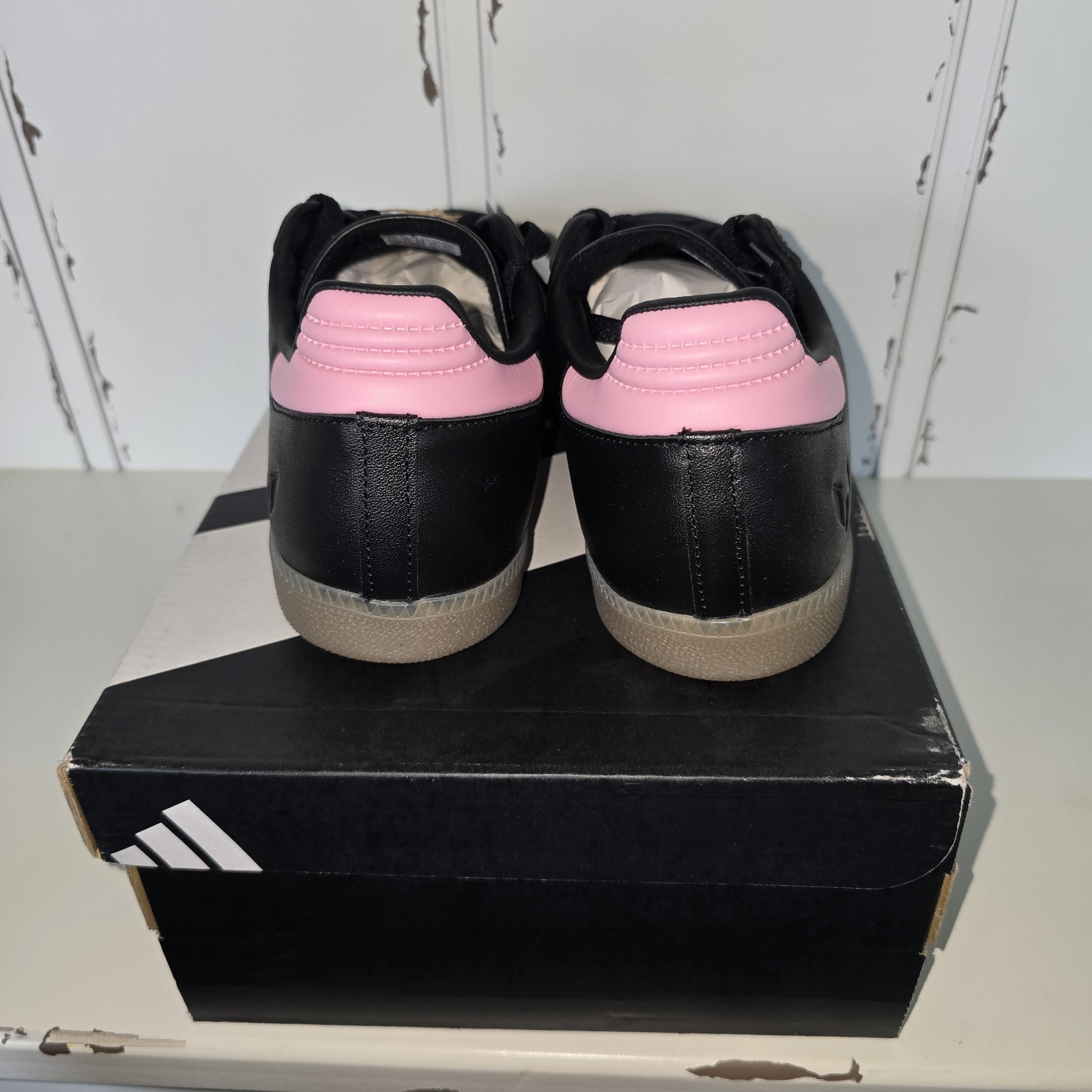adidas Samba Messi Men’s Shoes Black/Pink/Gum, Size 11.5, JP7845