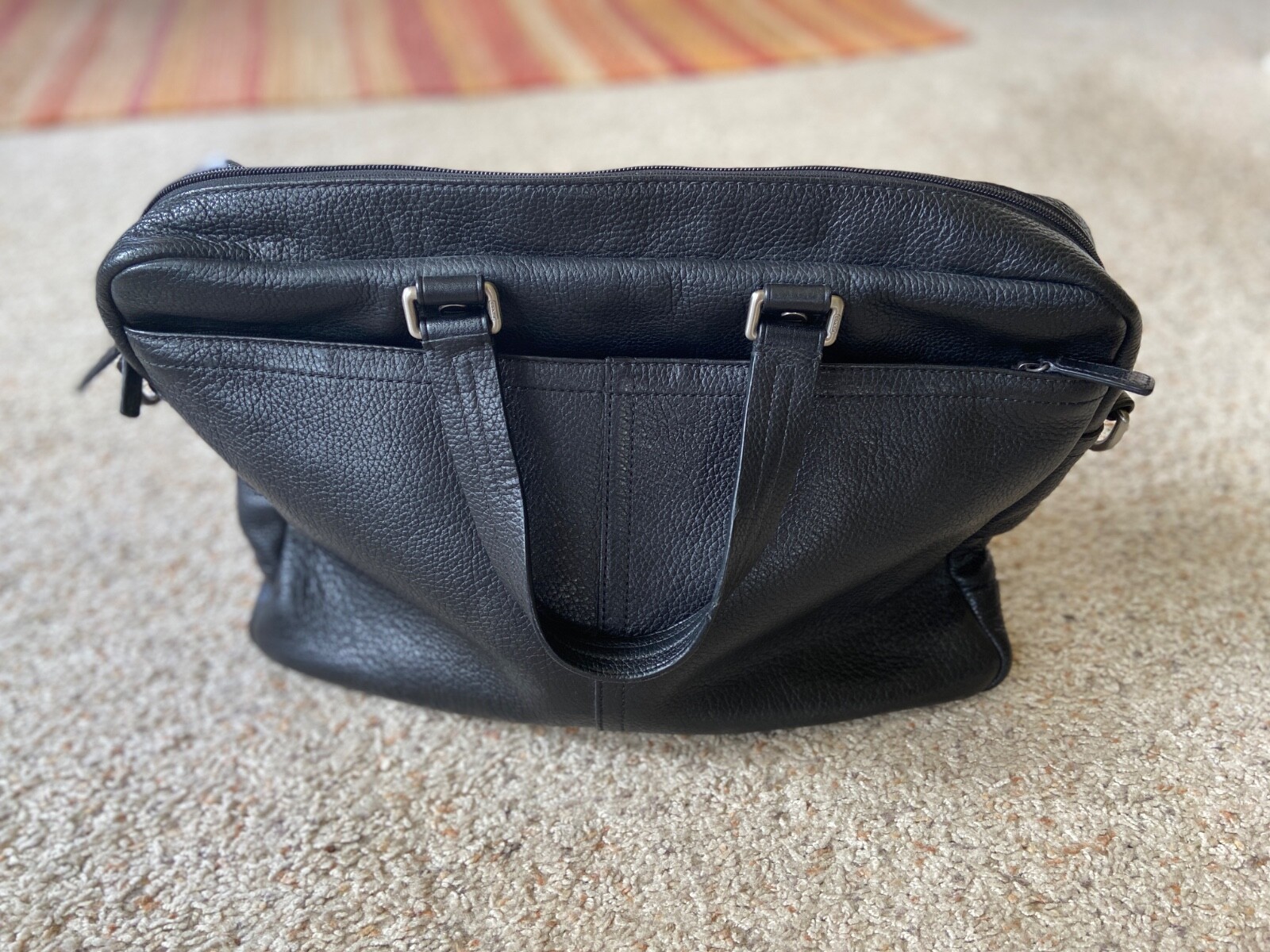 Genuine Coach Camden Leather 2 Way Zip Top Business Bag Large Capacity – MINT