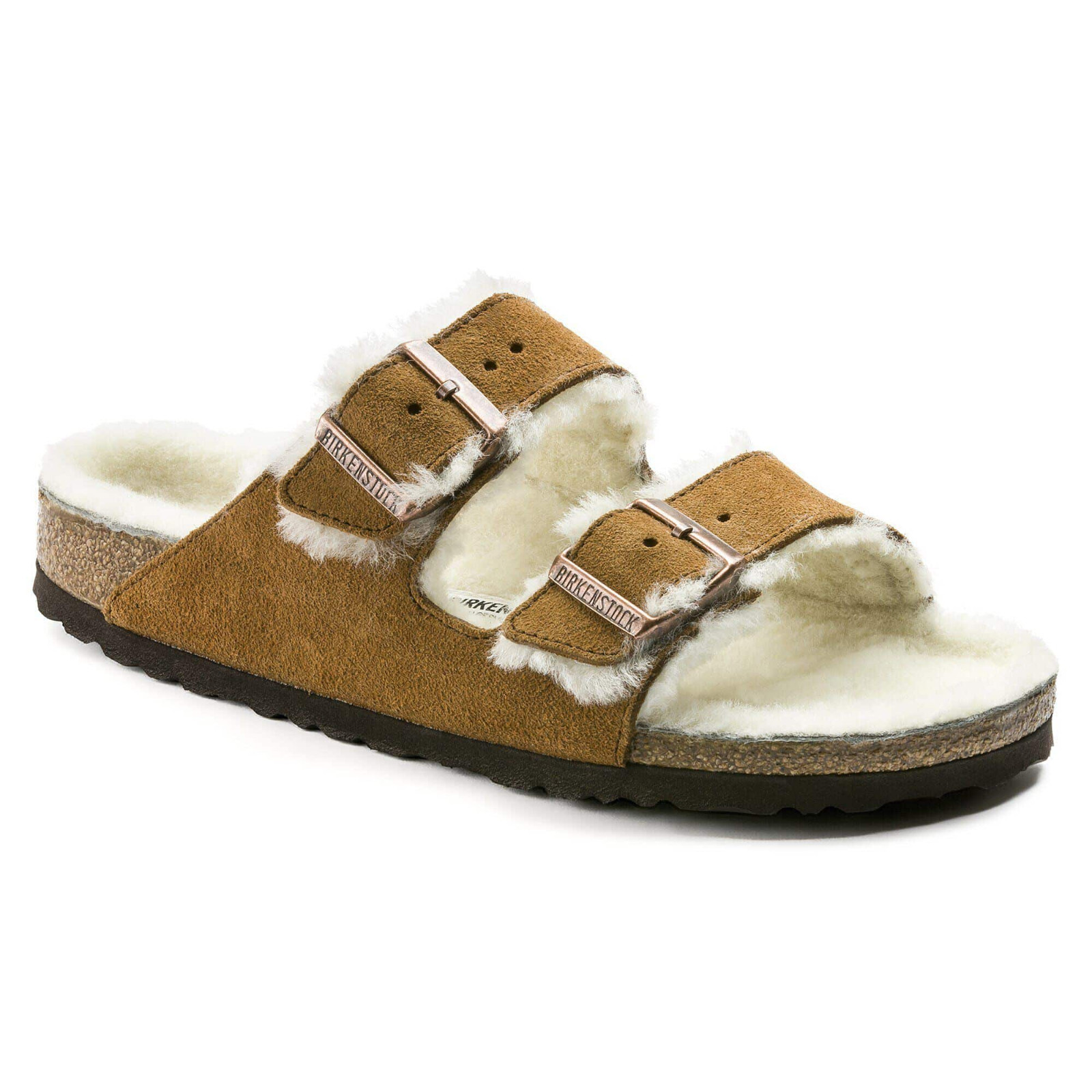 Birkenstock Arizona Shearling Suede Leather Sandals Unisex Shoes Sizes 6–9