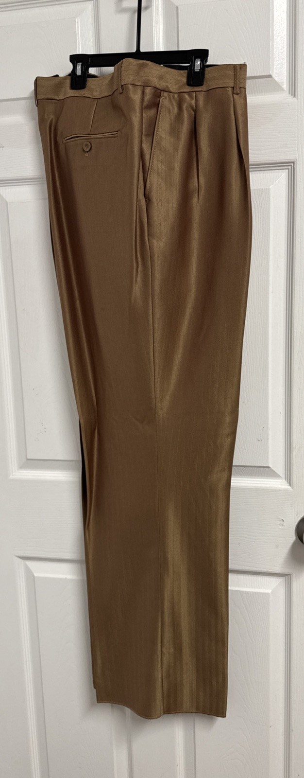 Fortino Landi 3PC Men’s Double Button Vested Fashion Suit Brown Tan 52R/46W NWT