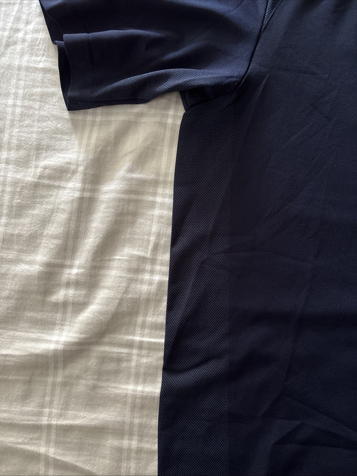 Uniqlo Roger Federer DRY-EX odor control quarter zip Polo Collar Size L Navy