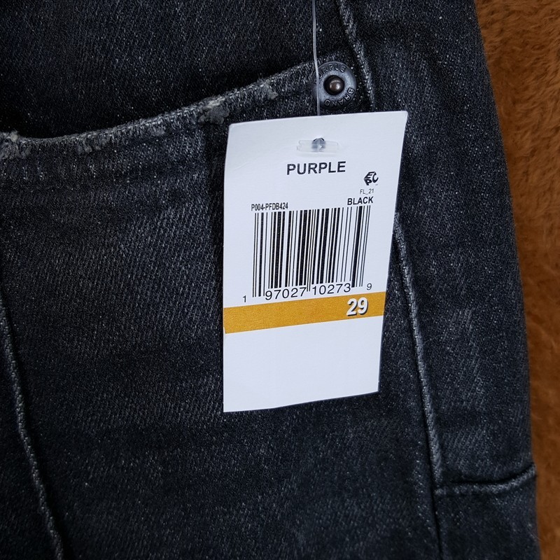 PURPLE BRAND Jeans Mens Size 29 Gray Wash Flare Pintuck Slim Fit P004 $295