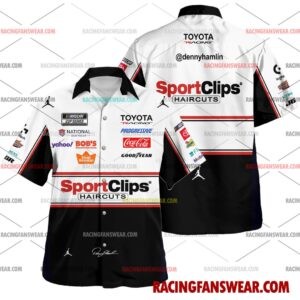 Denny Hamlin Nascar Racing 2026 Apparel Clothes Hawaiian Polo Shirts