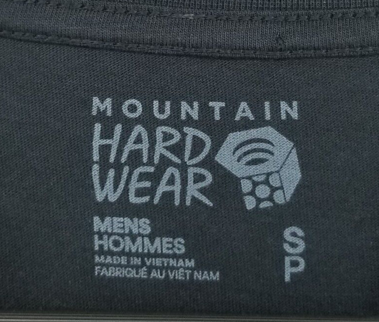 NWT Mountain Hardwear Regular MHW Back Logo Short Sleeve Black T-Shirt Small