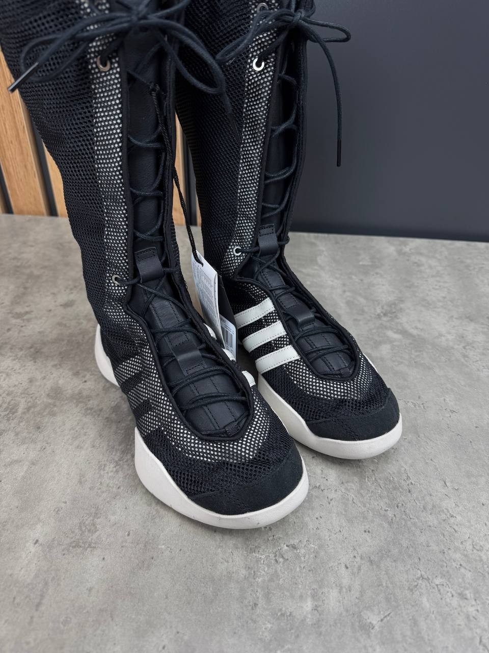 Adidas Y-3 Regu Boot Black/Talc Size 37 1/3