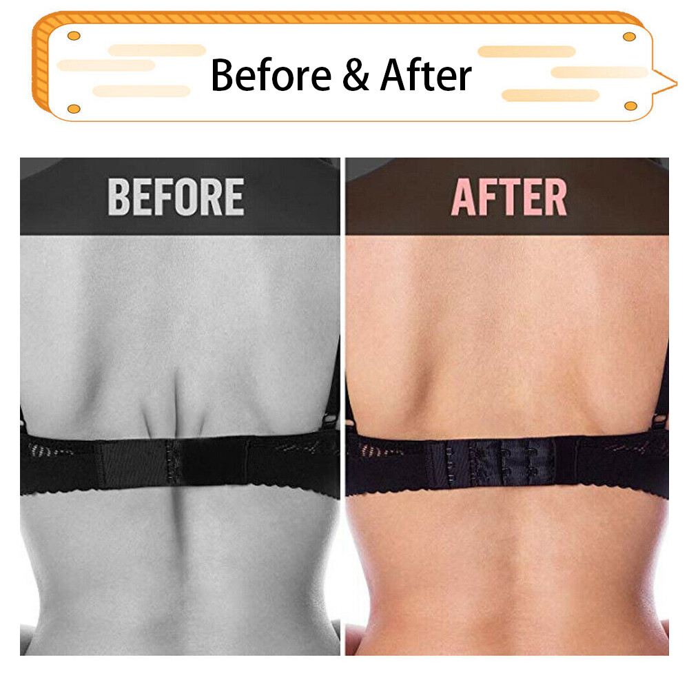 4 Pcs Lady Girl Adjustable Bra Extender 3/4 Hooks Elastic Underwear Strap Belt