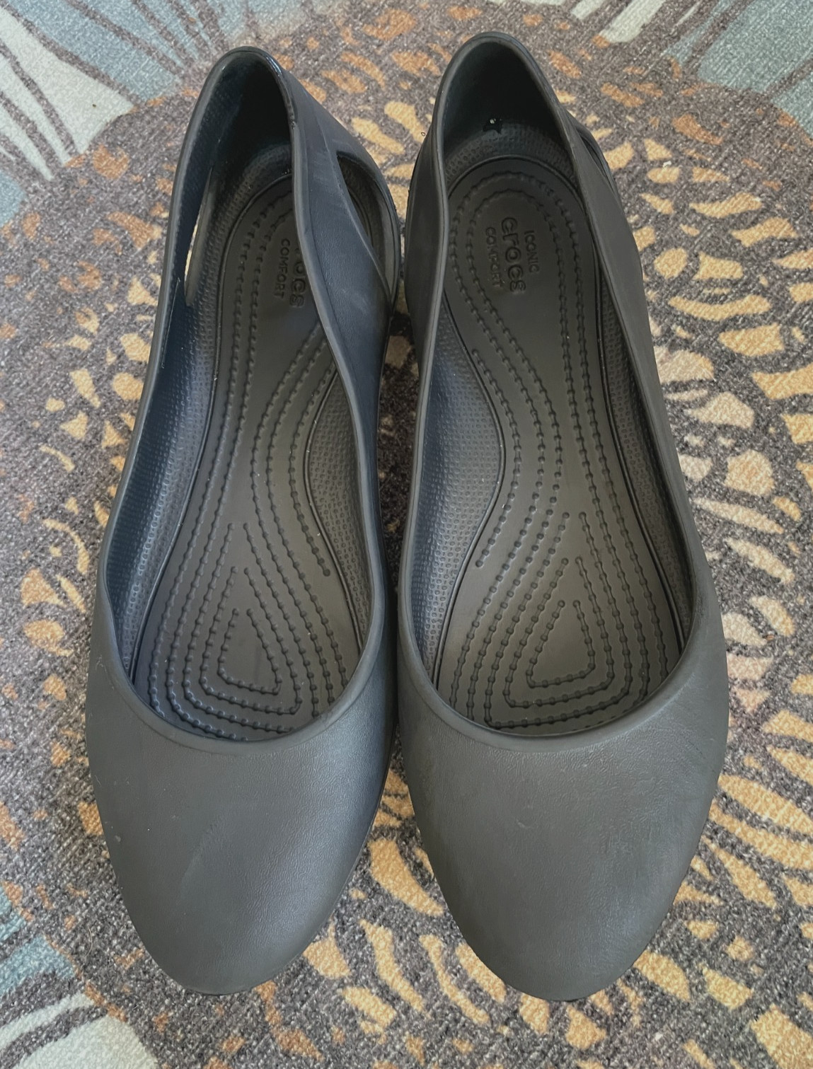 Original Crocs Women’s 8 Black Kadee Slip On Shoes flats comfort minimalist
