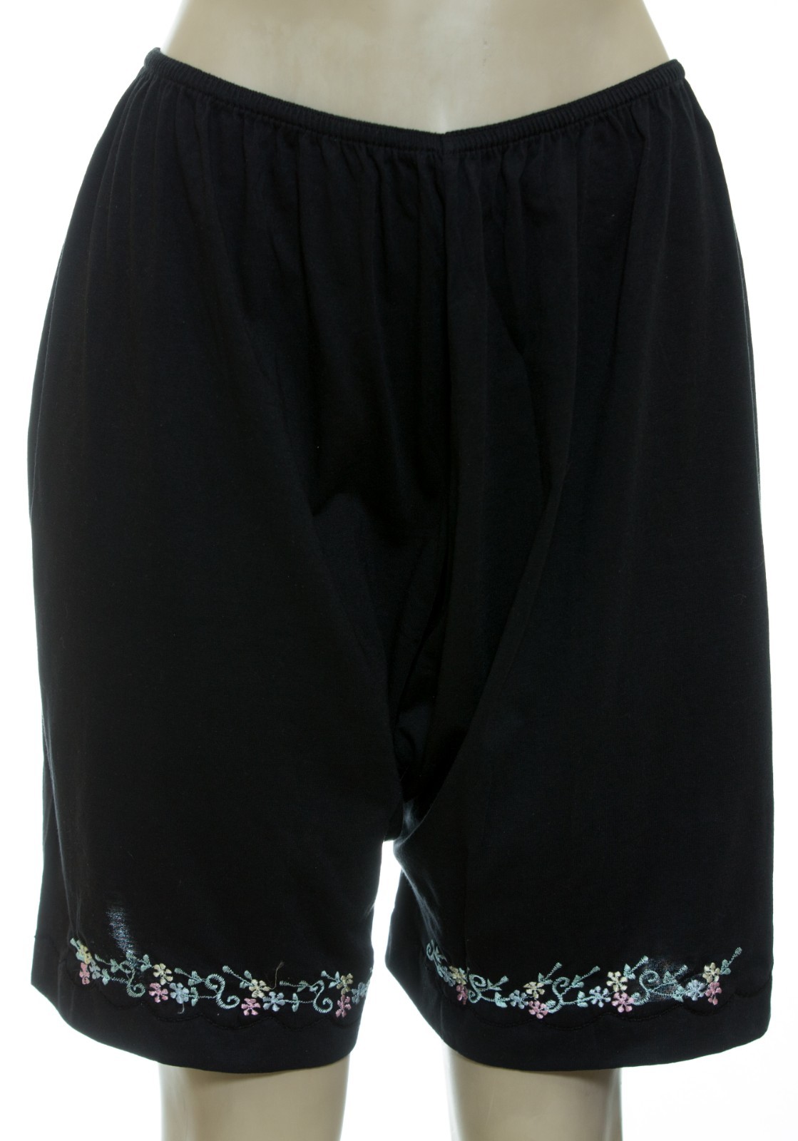 Women Cotton Blend Pettipants Bloomer Front Embroidery Sizes 5 6 7 8 9 10 11 12
